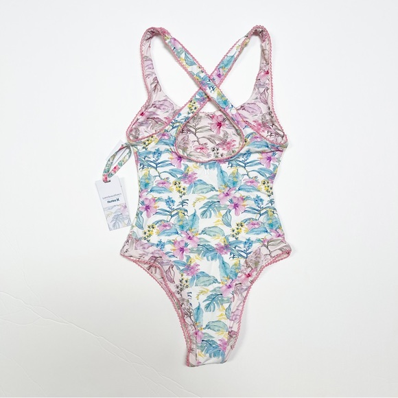 LoveShackFancy x Hurley Hibiscus Floral‎ One Piece Swimsuit Small - Picture 9 of 15